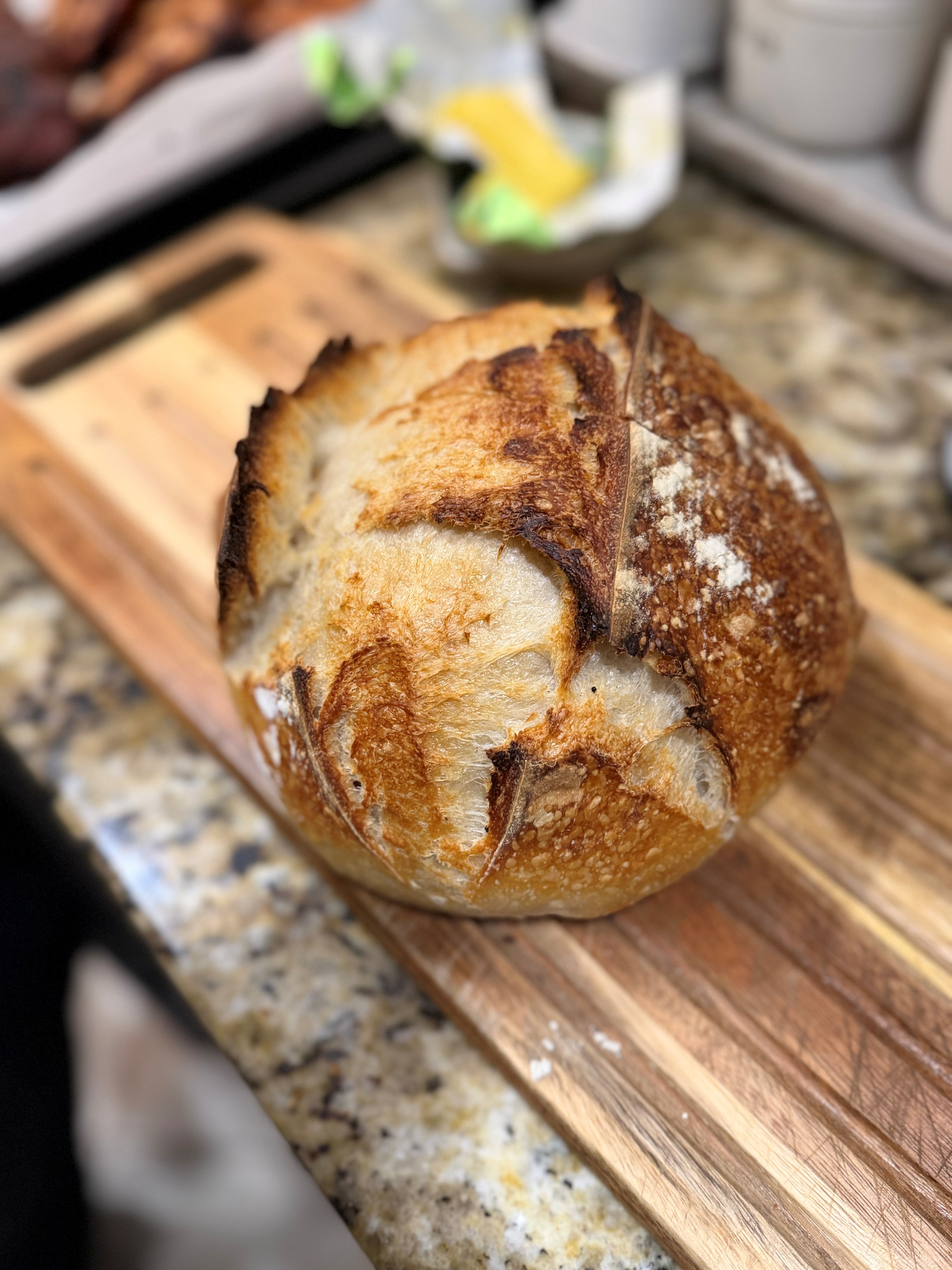 Fresh sourdough loaf